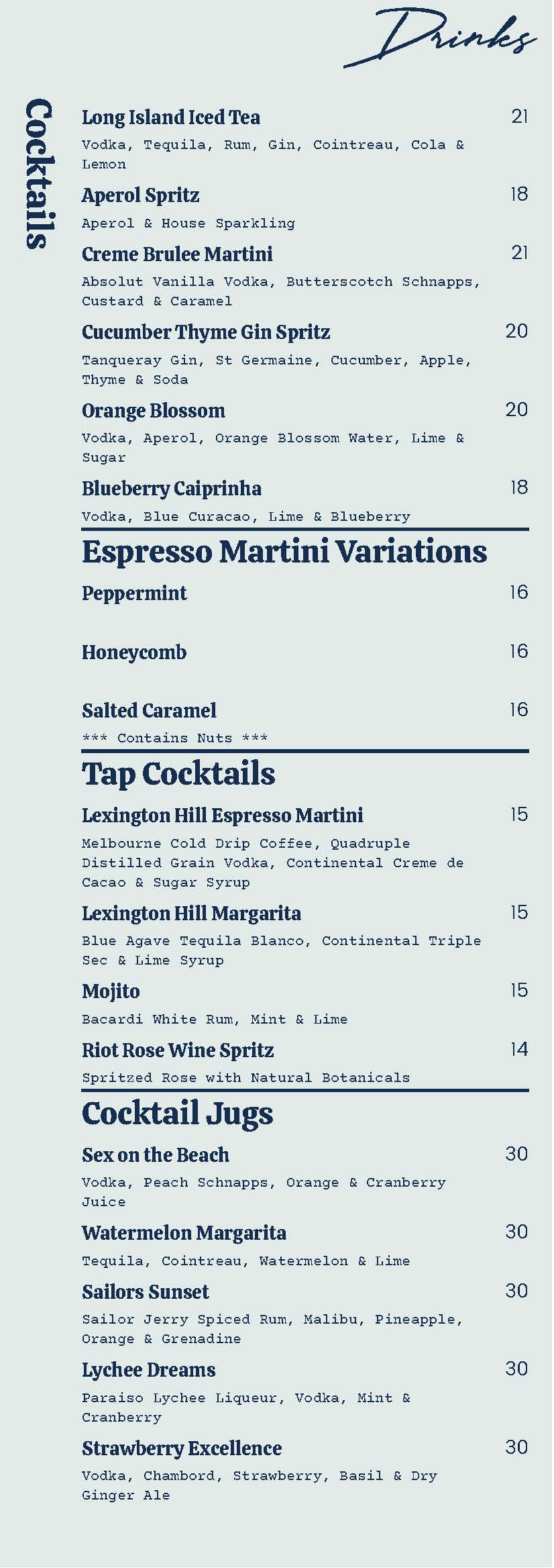 Drink List Nov 21 Page 1